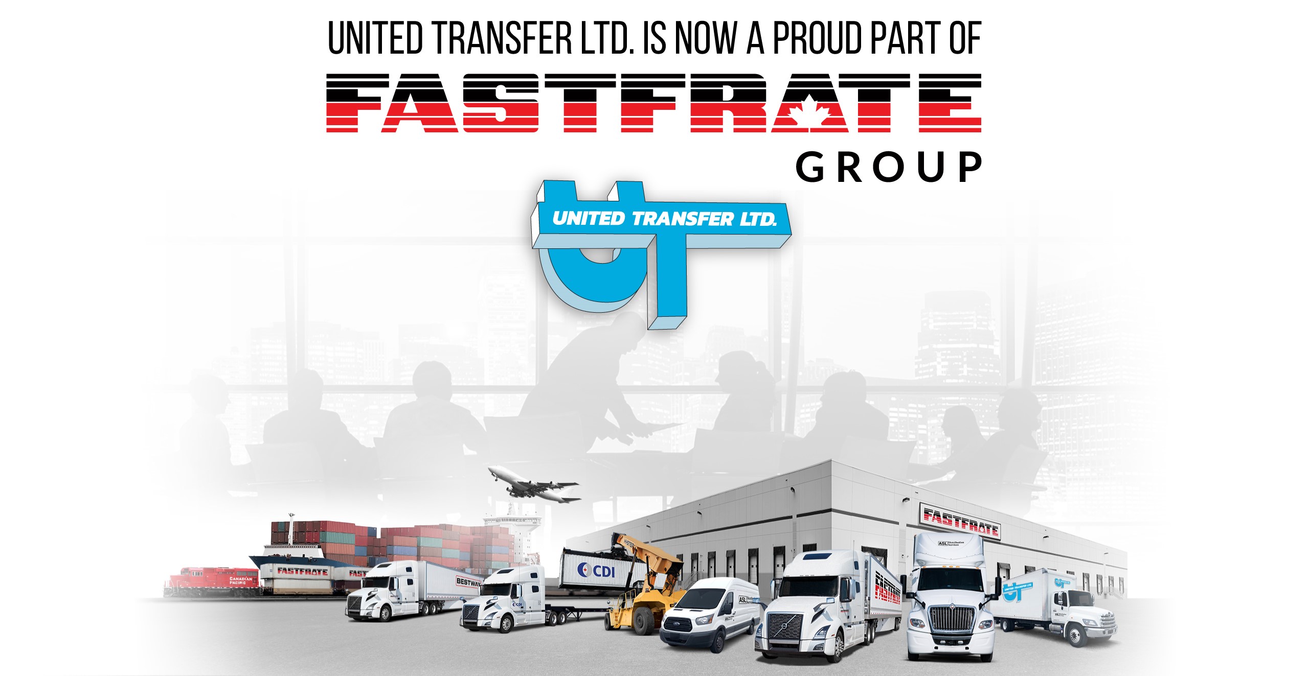 Fastfrate Group logos above UHN Foundation logo and drawing of house with Audrey's Place logo